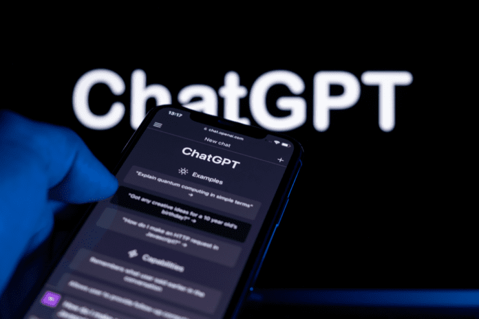 ChatGPT app on a mobile device screen.
